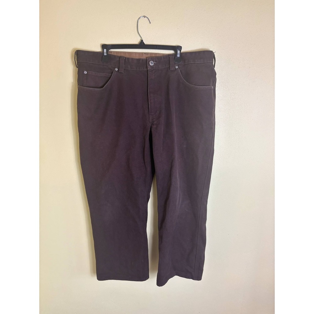 Duluth Trading Co. Carpenter Pants Relaxed Fit‎ Workwear Brown Cotton 40x30